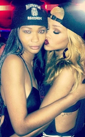 Chanel Iman, Rihanna, Instagram Chanel Iman, Rihanna, Instagram